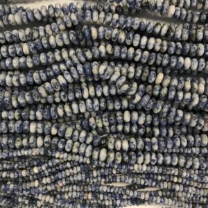 sodalite 4x2mm 8x4mm rondelle Gemstone Beads - 15 inches strand sodalite 4x2mm 8x4mm rondelle Gemstone Beads - 15 inches strand