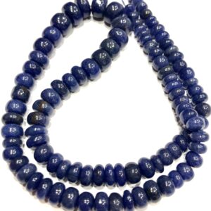 Aaa+ Grade Natural Sodalite Gemstone Beads Sodalite Smooth Rondelle Beads Blue Sodalite 6-9mm Plain Polished Rondelles Wholesale Stone Beads Aaa+ Grade Natural Sodalite Gemstone Beads Sodalite Smooth Rondelle Beads Blue Sodalite 6-9mm Plain Polished Rondelles Wholesale Stone Beads