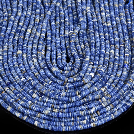 Natural Rare Sodalite Gemstone Grade Aaa Rondelle Heshi Slice 4x2mm Loose Beads Bulk Lot 1,2,6,12 And 50 (p86)