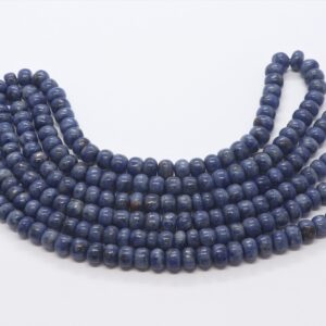 Natural Sodalite Smooth Rondelle Beads Strands, Blue Sodalite Semi Precious Plain Gemstone Bead, Sodalite Rondelle Gemstone Beads Natural Sodalite Smooth Rondelle Beads Strands, Blue Sodalite Semi Precious Plain Gemstone Bead, Sodalite Rondelle Gemstone Beads
