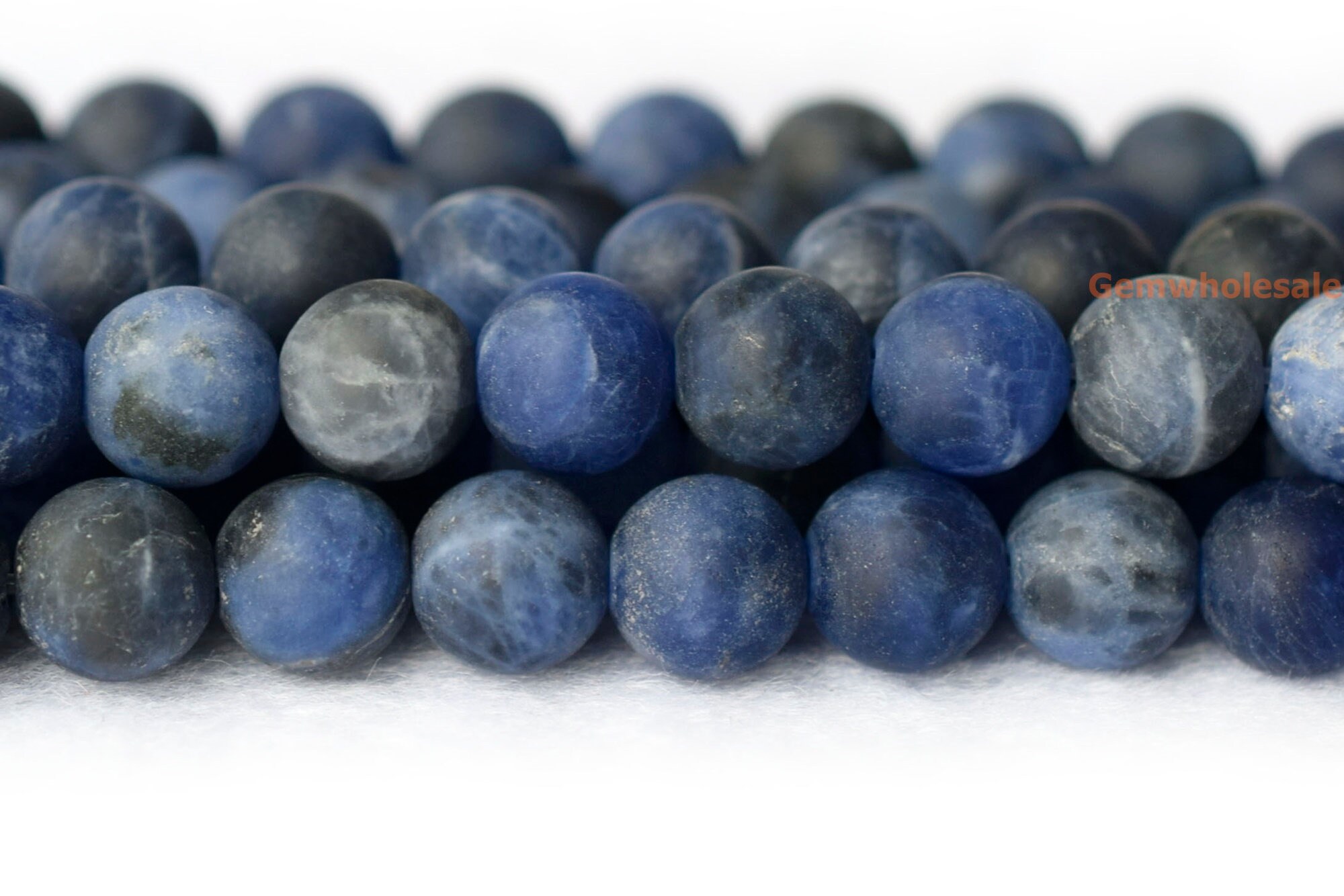 15.5" 8mm/10mm Matte Natural Sodalite Stone Round Beads ,frosted Dark Blue Gemstone,semi Precious Stone