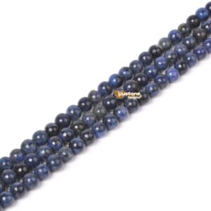 4mm021 4mm Sodalite Round Ball Loose Gemstone Beads 16"