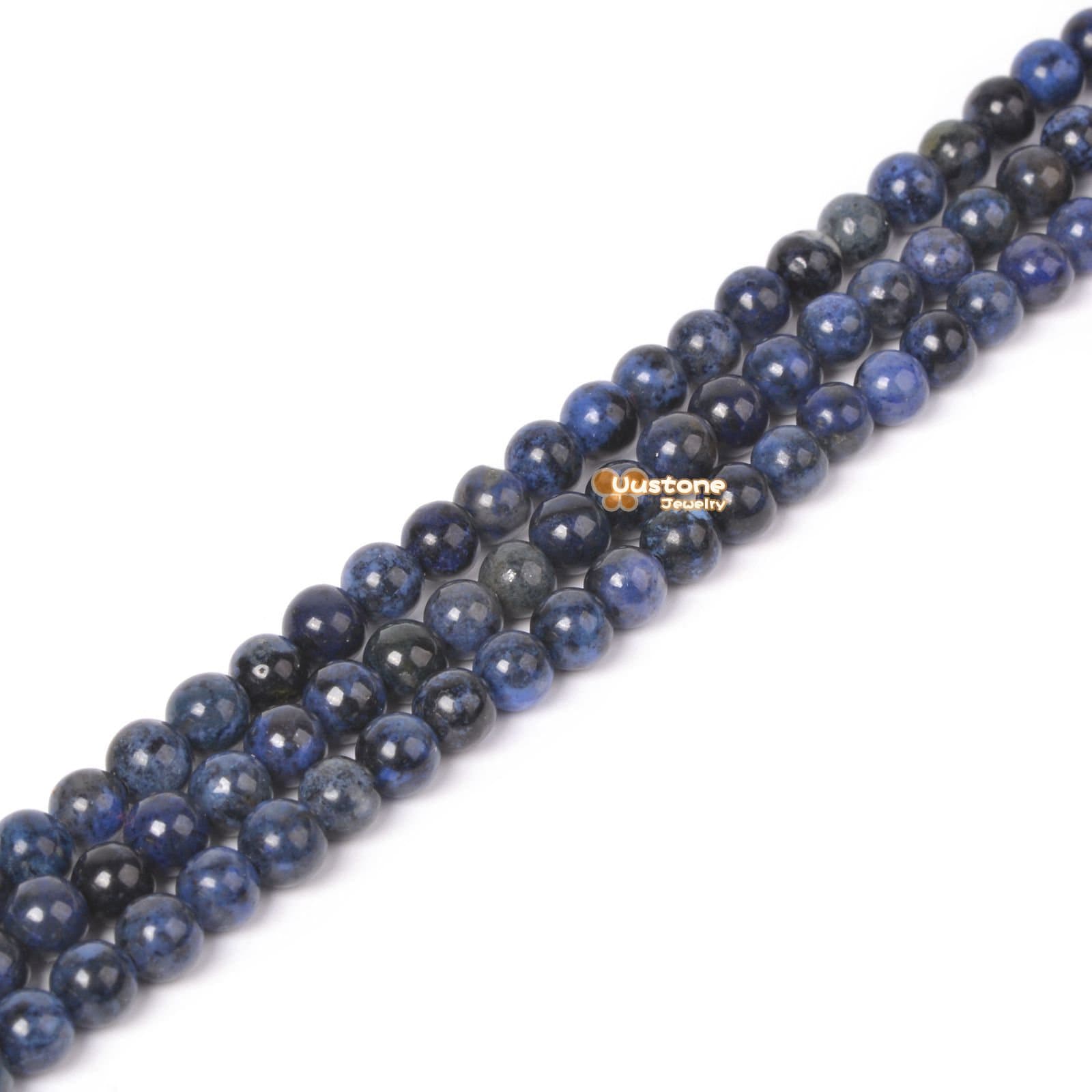 4mm021 4mm Sodalite Round Ball Loose Gemstone Beads 16"