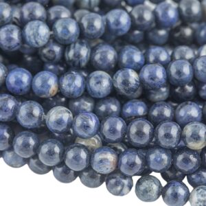 Natural Round Sodalite, High Quality In Round, 4mm, 6mm, 8mm, 10mm, 12mm Smooth Gemstone Beads Natural Round Sodalite, High Quality In Round, 4mm, 6mm, 8mm, 10mm, 12mm Smooth Gemstone Beads