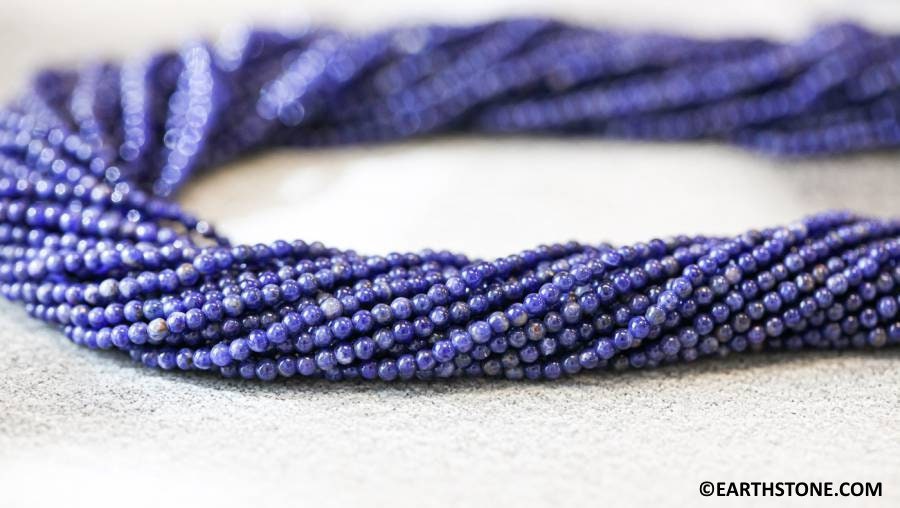 Xs/ Sodalite 2mm Round Beads 16" Strand Natural Gemstone Beads For Jewelry Making