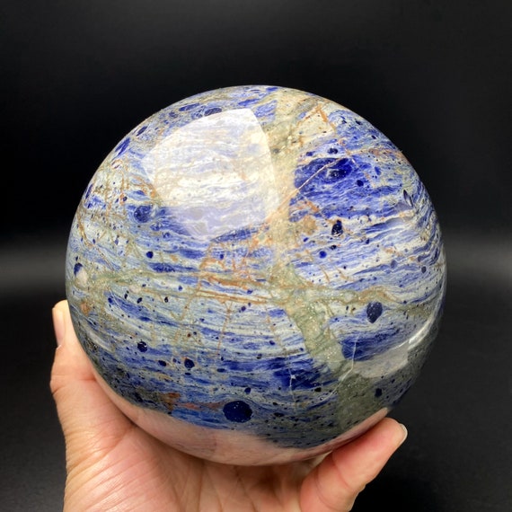 5.5"natural Large Blue Veins Stone Sphere Genuine Natural Sodalite Ball/reiki Healing/chakra/zen/home Decor/collection Stone Gift 5.5"natural Large Blue Veins Stone Sphere Genuine Natural Sodalite Ball/reiki Healing/chakra/zen/home Decor/collection Stone Gift