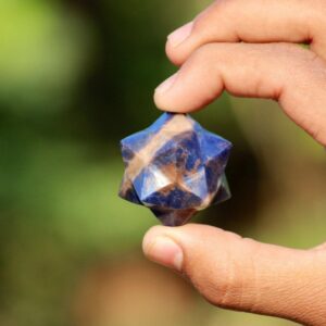 A+ Mini 35MM Blue Sodalite Merkaba Star: Healing Crystal Meditation Stone A+ Mini 35MM Blue Sodalite Merkaba Star: Healing Crystal Meditation Stone