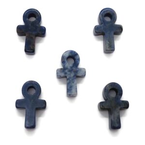 Sodalite Anka Crystal - Mini Crystal Ankhs - Handmade Carving - Anka Totem - AN1008 Sodalite Anka Crystal - Mini Crystal Ankhs - Handmade Carving - Anka Totem - AN1008