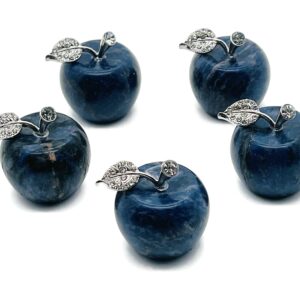 Sodalite Apple Crystal - Crystal Carving - Home Living - Cute Gift - 30x25mm - AP1011 Sodalite Apple Crystal - Crystal Carving - Home Living - Cute Gift - 30x25mm - AP1011
