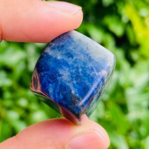 Blue Sodalite Crystal Cube: Geometric Stone (20-35mm) Blue Sodalite Crystal Cube: Geometric Stone (20-35mm)