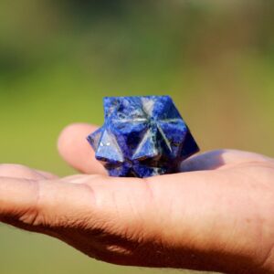 Blue Sodalite Merkaba Star: 40MM Crystal Healing Stone Blue Sodalite Merkaba Star: 40MM Crystal Healing Stone