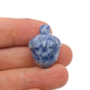 Sodalite Crystal Acorn Carved - Reiki Healing - Home Crystal Decoration - Crystal Ornament - Crystal healing - 26mm - AC1011 Sodalite Crystal Acorn Carved - Reiki Healing - Home Crystal Decoration - Crystal Ornament - Crystal healing - 26mm - AC1011