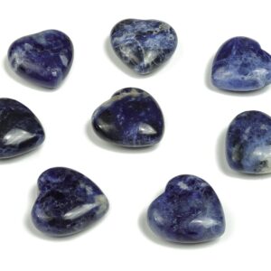 Sodalite Heart Gemstone – Heart Crystal - Healing Stones – Carving Heart - Natural stones - 2.5cm - HE1134 Sodalite Heart Gemstone – Heart Crystal - Healing Stones – Carving Heart - Natural stones - 2.5cm - HE1134