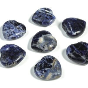 Sodalite Heart Gemstone – Heart Shaped Natural Sodalite Gemstone – Loose Gemstone – Healing Crystal Stones - 3cm - HE1178 Sodalite Heart Gemstone – Heart Shaped Natural Sodalite Gemstone – Loose Gemstone – Healing Crystal Stones - 3cm - HE1178