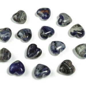 Sodalite Heart Gemstone – Sodalite Gemstone – Heart Stones – Reiki Small Sodalite Carving Jewelry Stones – 15x15x9mm - HE1001 Sodalite Heart Gemstone – Sodalite Gemstone – Heart Stones – Reiki Small Sodalite Carving Jewelry Stones – 15x15x9mm - HE1001