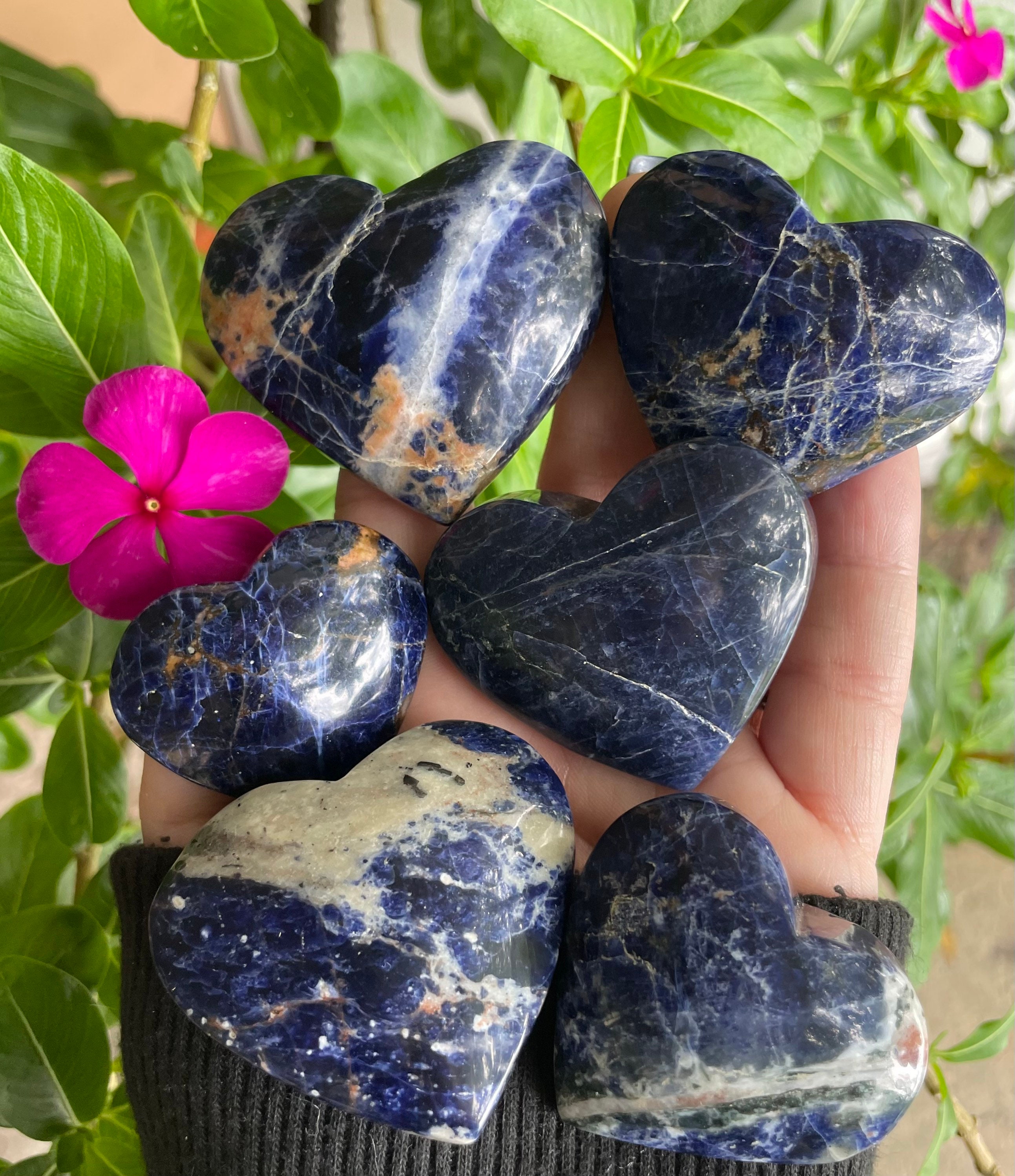 Sodalite Heart, Sodalite, Qty. 1