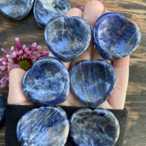 Sodalite Heart Worry Stone, Qty. 1 Sodalite Heart Worry Stone, Qty. 1