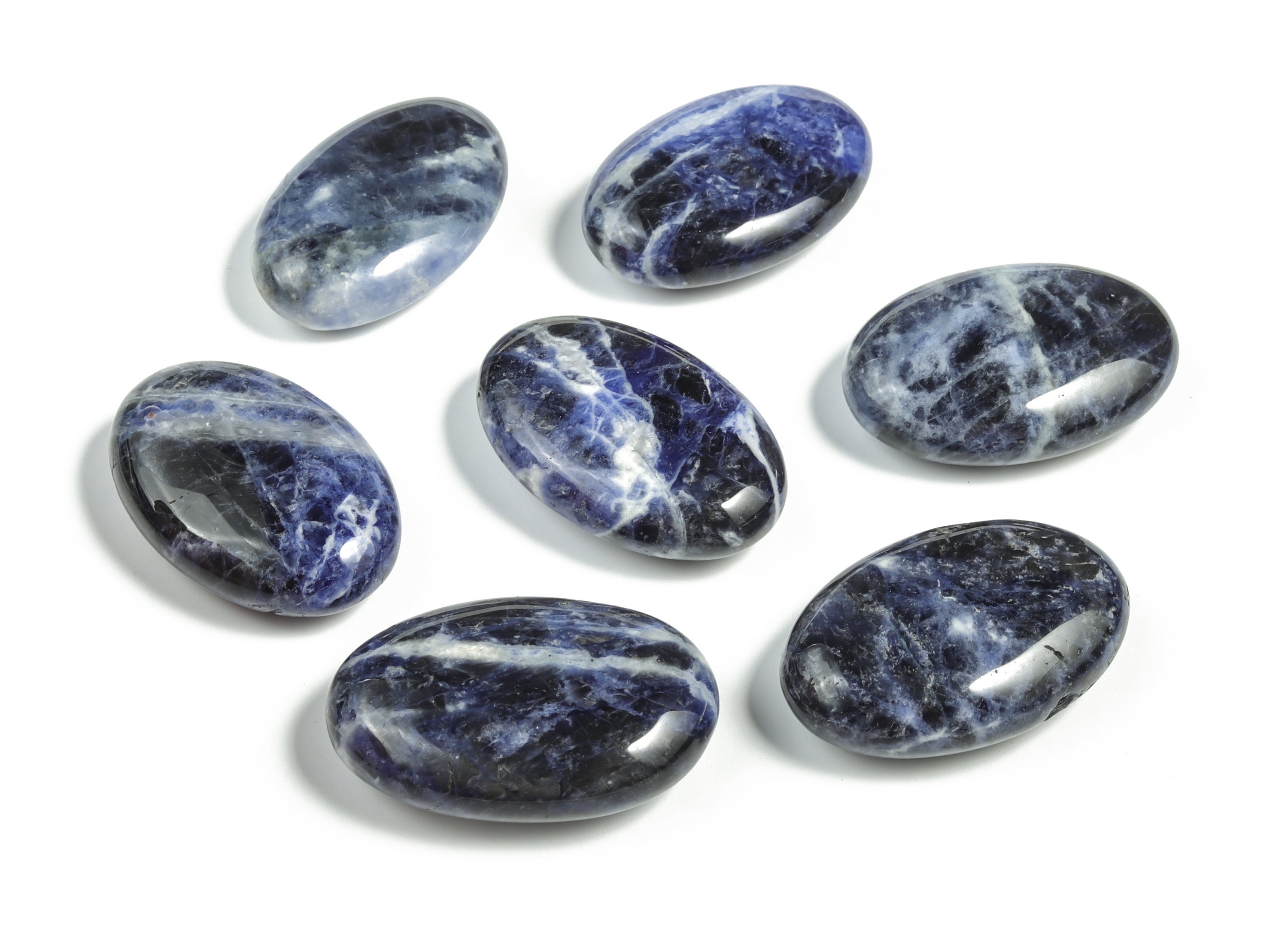 Sodalite Palm Stone - Sodalite Crystals - Sodalite Stone - Crystal Healing – 45x35mm - Pa1010