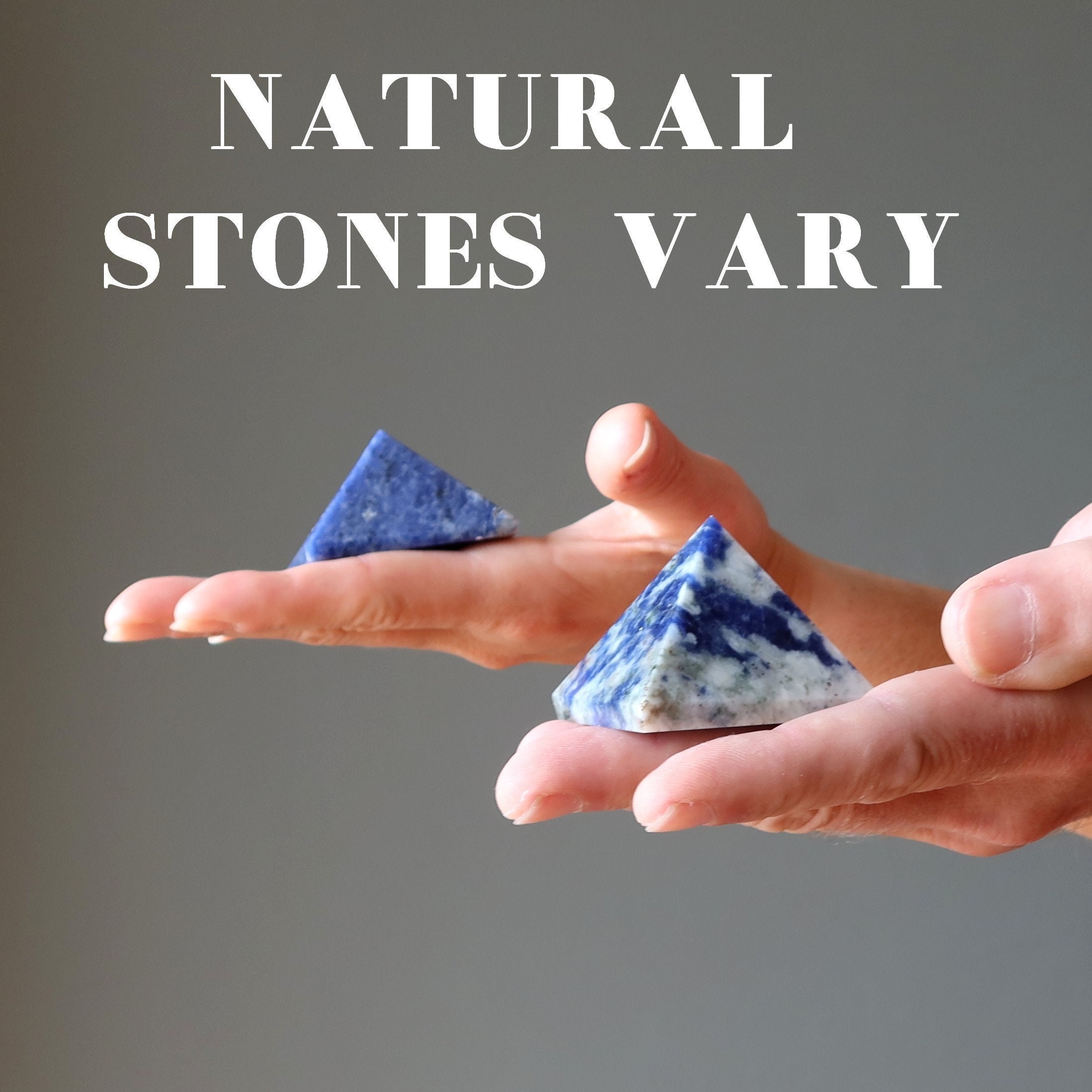 Sodalite Pyramid Blue Thinker Stone