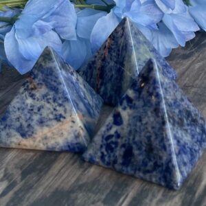 Sodalite Pyramid, Sodalite, Qty. 1 Sodalite Pyramid, Sodalite, Qty. 1