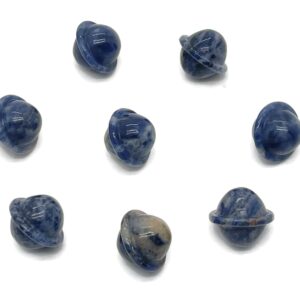 Sodalite Saturn Crystal - Mini Planet Gemstone - Crystal Carving - 18mm - Sa1003
