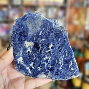 Sodalite Slab, Display, Charging Plate Sodalite Slab, Display, Charging Plate