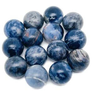 Sodalite Sphere Gemstone – Crystal Sphere - Healing Stone – Crystal Ball – Crystal Décor – 20mm - SP1018 Sodalite Sphere Gemstone – Crystal Sphere - Healing Stone – Crystal Ball – Crystal Décor – 20mm - SP1018