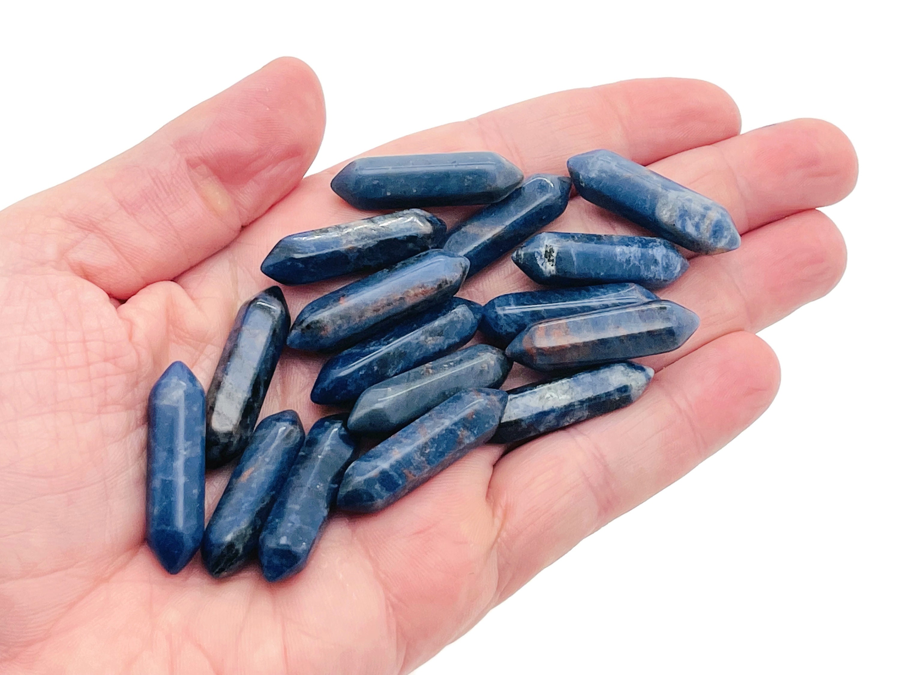Sodalite Terminated Carved Point – Point Small Crystal Point – Crystal Pendant - 33mm - Po1034