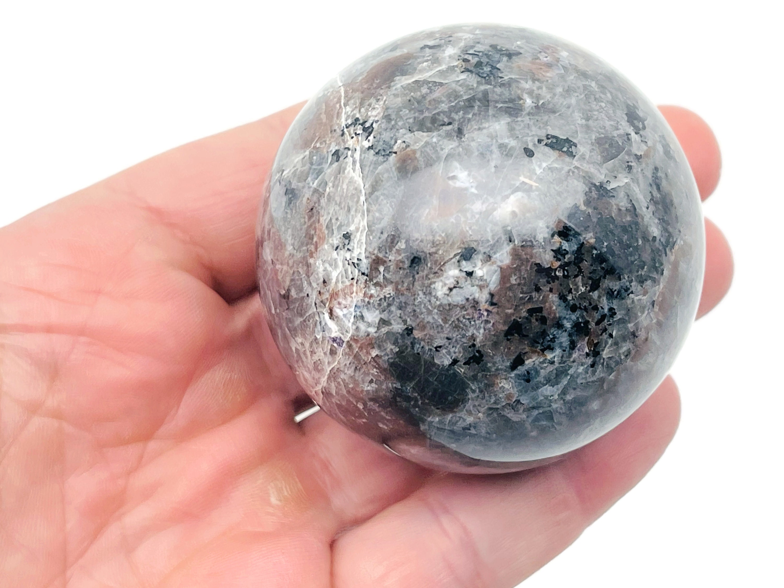 Yooperlite Sphere Stone A++ – Fluorescent Sodalite Crystal Ball - Healing Crystal Stones – Crystal Décor – 55-60mm - Ra1417 Yooperlite Sphere Stone A++ – Fluorescent Sodalite Crystal Ball - Healing Crystal Stones – Crystal Décor – 55-60mm - Ra1417