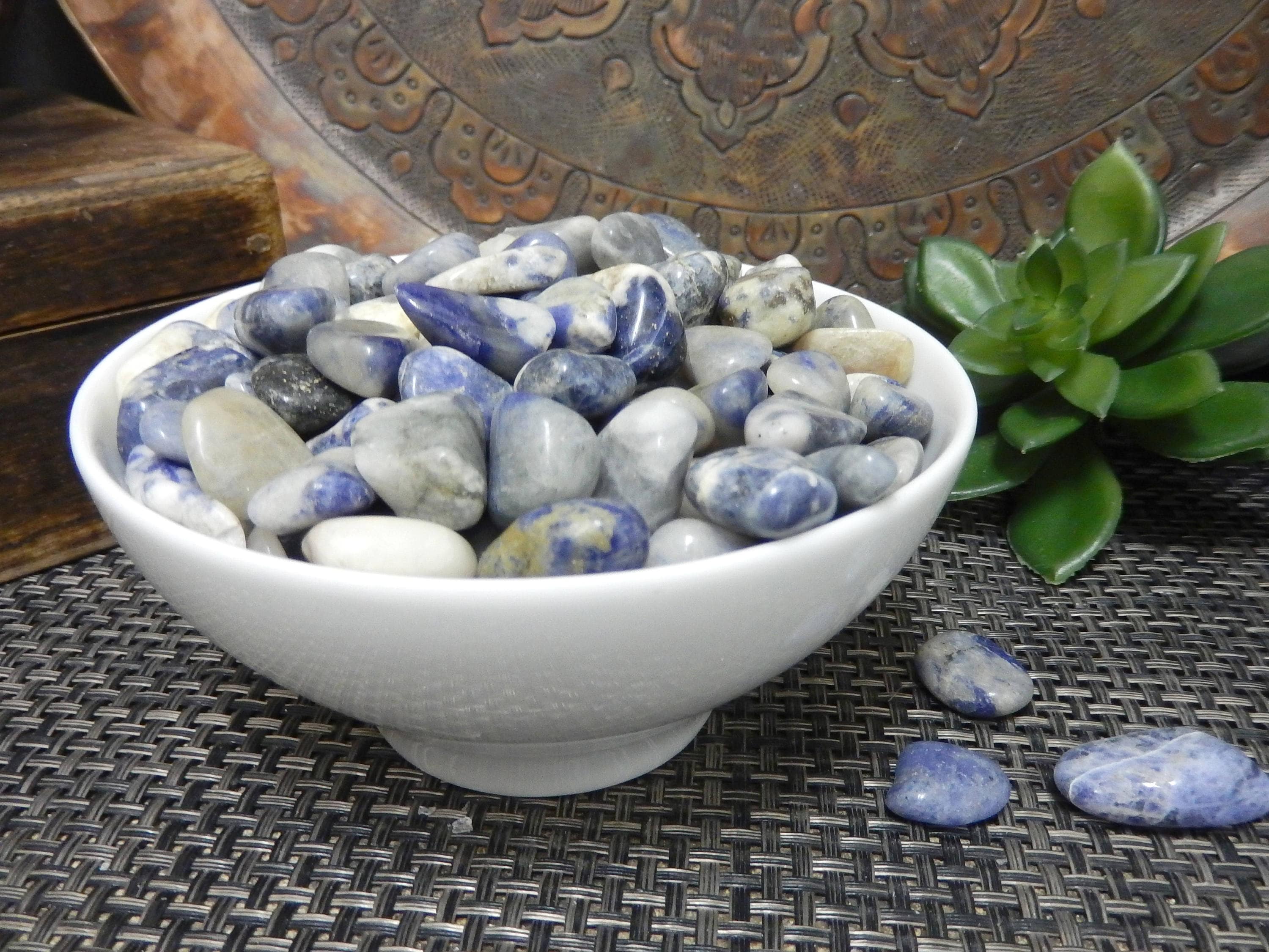 1 Lb Light Blue Sodalite Tumbled Gemstones – Polished Stones, Jewelry Supplies
