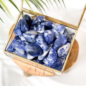 Sodalite Tumbled Stones | Blue Sodalite Stone Sodalite Tumbled Stones | Blue Sodalite Stone