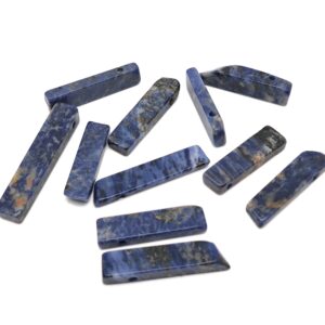 Sodalite Drilled Tumbled Stones - Rectangle Hole Tumbled Stone - Making Jewelry Cytsals - Bulk Stones - Nc1666 Sodalite Drilled Tumbled Stones - Rectangle Hole Tumbled Stone - Making Jewelry Cytsals - Bulk Stones - Nc1666