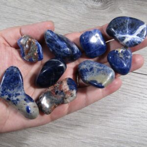 Medium Sodalite 3/4" Tumbled Stone