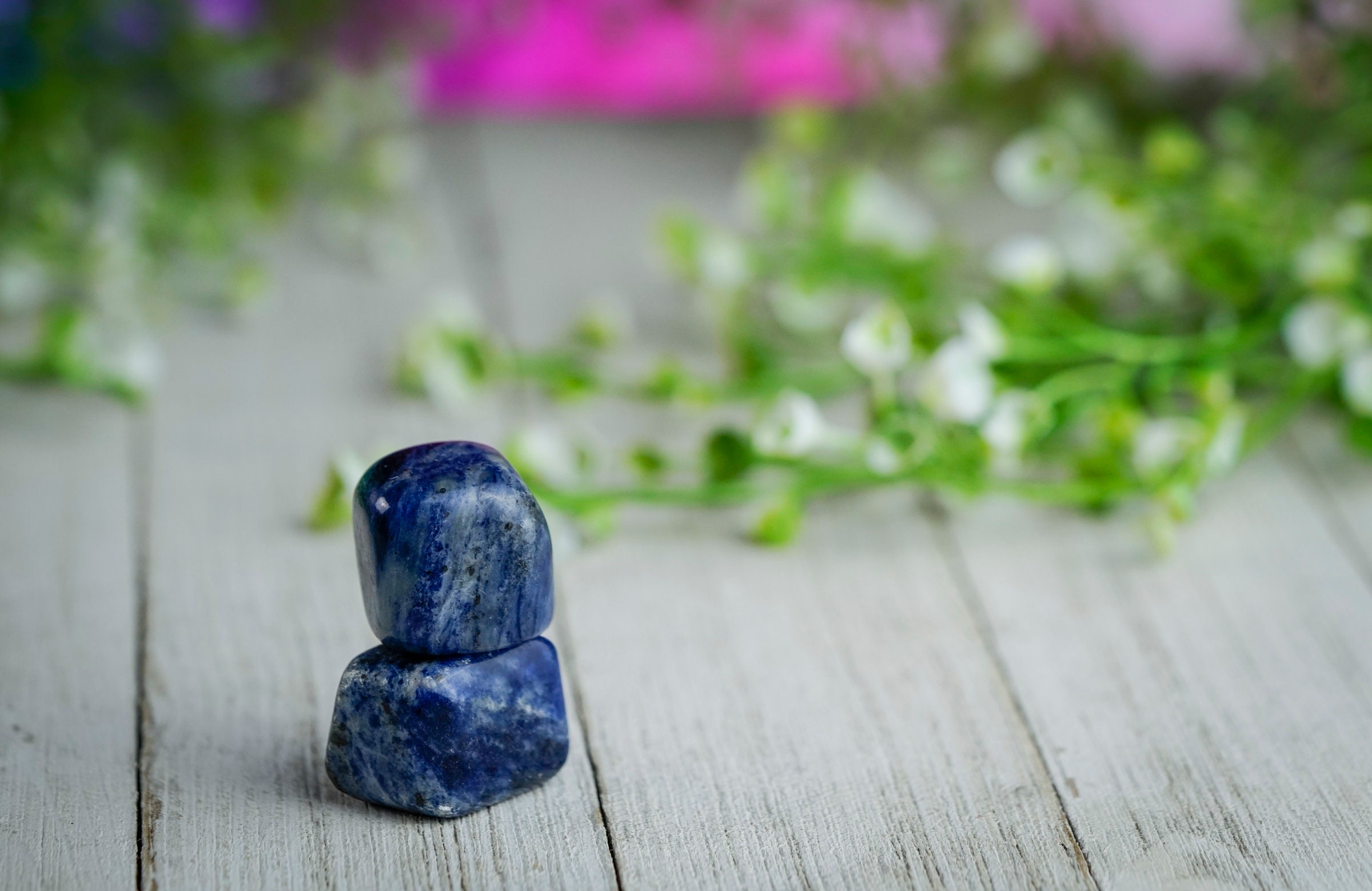 Tumbled Sodalite Polished Stone Tumbled Sodalite Polished Stone