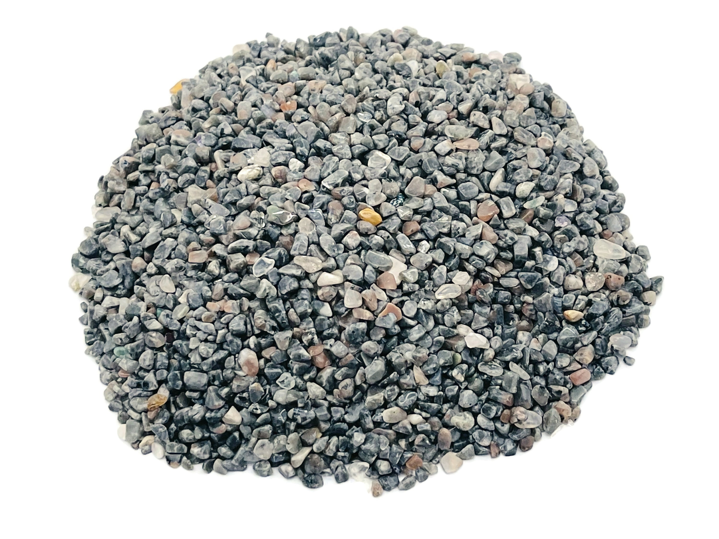 Yooperlite Chips – Fluorescent Sodalite Chips – Crystal Semi Tumbled Chips - Bulk Crystal - 2-6mm - Cp1212