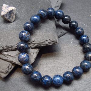 Blue Cobalt Spinel Genuine Bracelet ~ 7 Inches ~ 10mm Round Beads