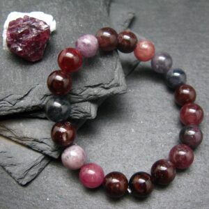 Gem Spinel Genuine Bracelet ~ 7 Inches ~ 10mm Round Beads