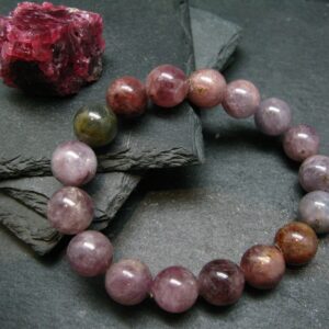 Spinel Genuine Bracelet ~ 7 Inches ~ 12mm Round Beads