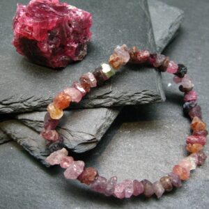 Spinel Genuine Bracelet ~ 7 Inches ~ 8mm Crystal Beads