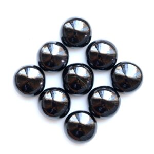 Black Spinel Cabochon Gemstone: Round Loose Gem (5-20 MM) Black Spinel Cabochon Gemstone: Round Loose Gem (5-20 MM)