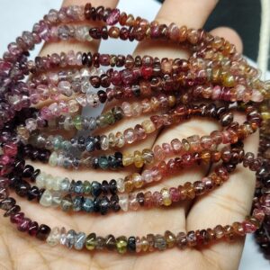 8 Inches Strand,Natural Multi Spinel Smooth Fancy nuggets 4-5mm