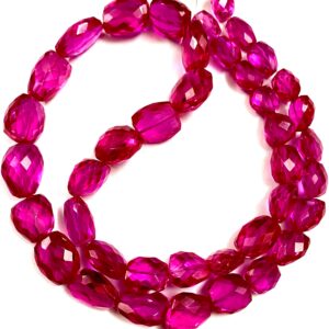 AAA++ Juicy Pink Spinel Beads Vibrant Pink Spinel Fancy Cut Nugget Beads Pink Spinel Gemstone Beads Pink Spinel Faceted Machine Cut Nugget