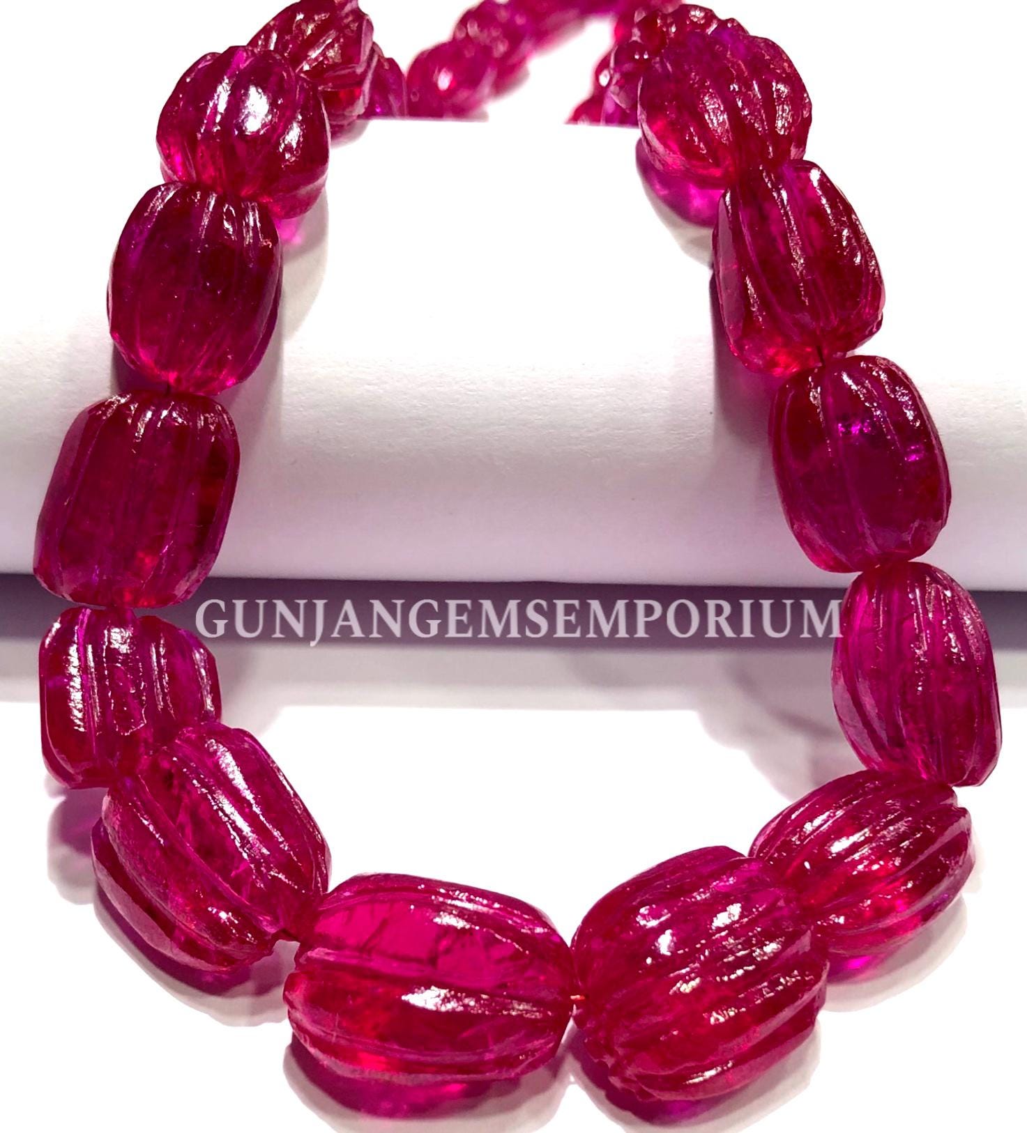 Aaaa Hot Pink Spinel Carved Beads Gorgeous Full Of Color Pink Spinel Carved Nuggets Beads 19” Strand Carved Gemstone Nuggets Jewelry Beads