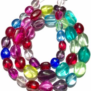 Beautiful~~AAAA+ Quality~~Multi Spinel Smooth Nuggets Beads Disco Spinel Nuggets Smooth Beads Mix Gemstone Beads 22” Strand Wholesale Spinel