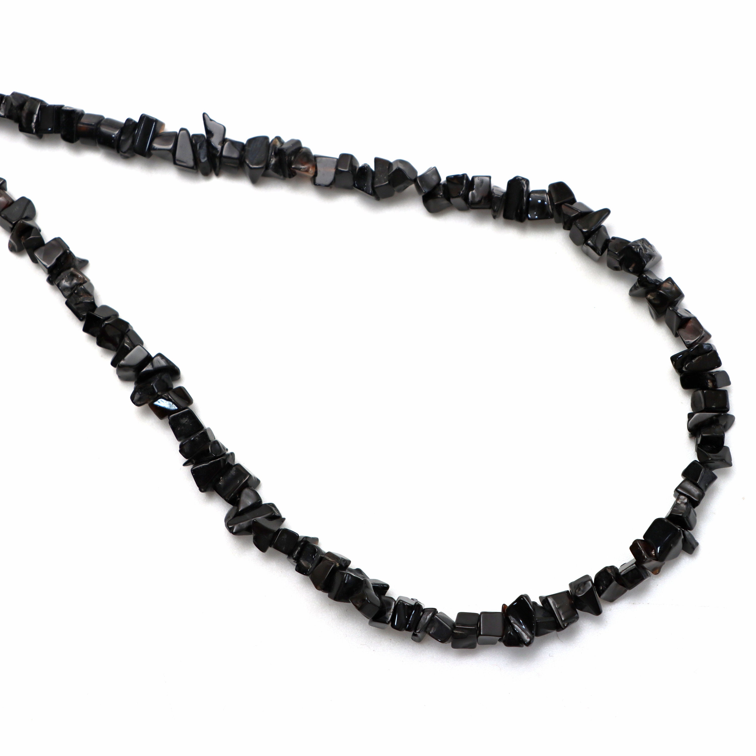 Black Spinel Smooth Chips Beads, 4x4.5 Mm To 5x7.5 Mm, Black Spinel Jewelry Making Beads, 34 Inches Full Strand, Price Per Strand