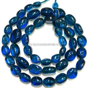 Blue Spinel Oval Nuggets AAA+ QUALITY~~Blue Spinel Smooth Nuggets Beads Hand Polished Smooth Spinel Bead 15” Spinel Nuggets Gemstone Jewelry