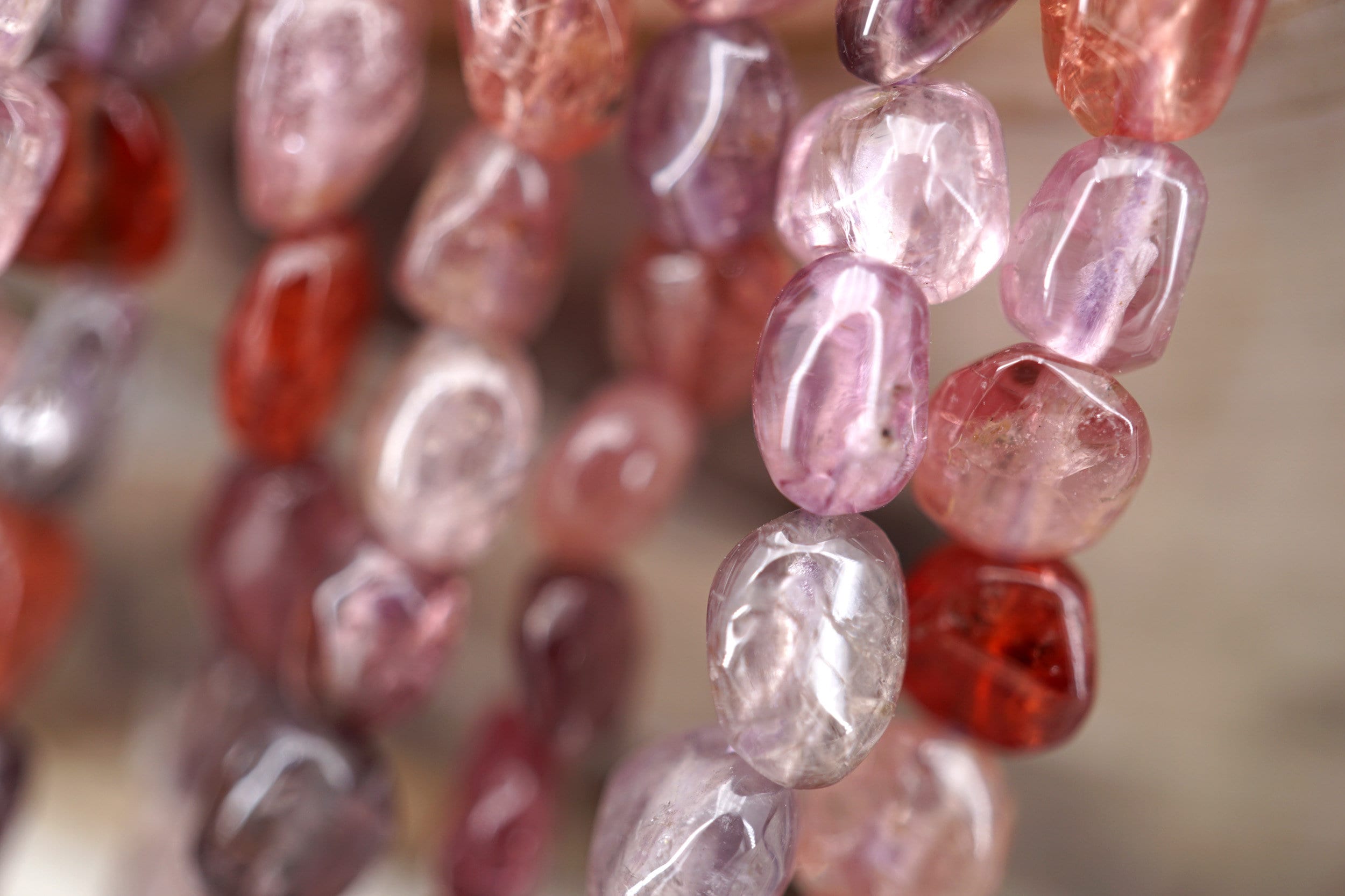 Spinel (multi-colour) Pebble Beads A Grade 5-6mm (etb00234) Unique Jewelry/vintage Jewelry/gemstone Necklace
