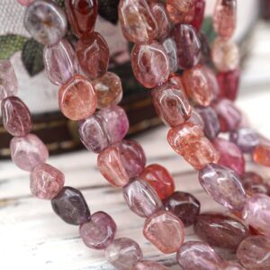 Spinel (multi-colour) Pebble Beads 5.5-6.5mm (etb00675) Unique Jewelry/vintage Jewelry/gemstone Necklace