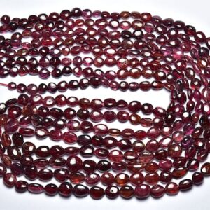 Spinel Nuggets Beads - 16 Inches - Natural Beautiful Smooth Red Spinel Nuggets Shapes - Size Is 4-6 Mm #1165