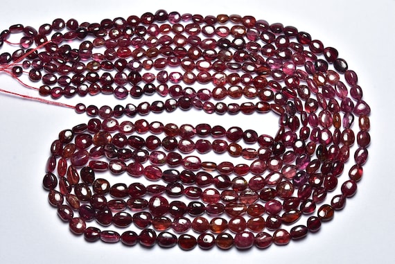 Spinel Nuggets Beads - 16 Inches - Natural Beautiful Smooth Red Spinel Nuggets Shapes - Size Is 4-6 Mm #1165